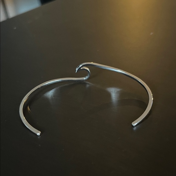 Pura Vida Silver Wave Cuff Bracelet - Picture 2 of 2